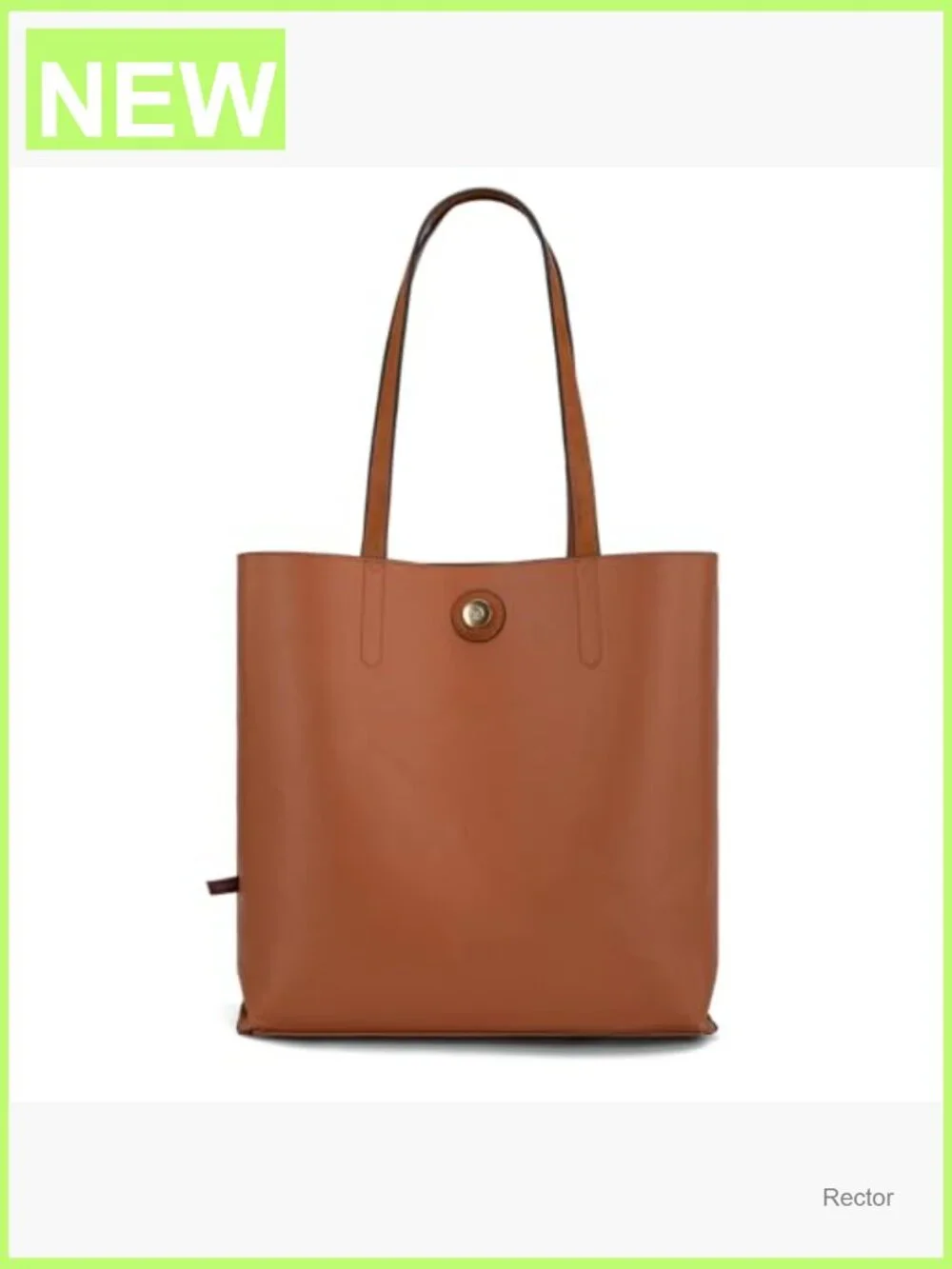 Soft Faux Leather Hobo Tote with Pouch - Roomy Shoulder Bag
